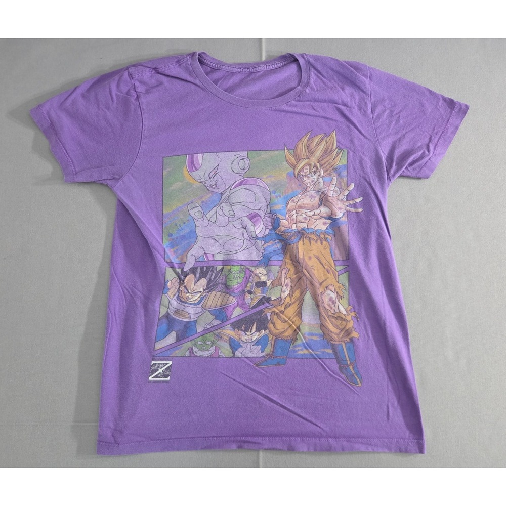 Vintage Dragon Ball Z Shirt Mens Small Purple Frieza Saga 1990-1991 Goku Vegeta